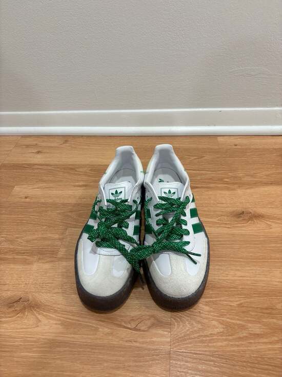 adidas Sambae Women's Shoes Cloud White Green IE9105 - Picture 4 of 6